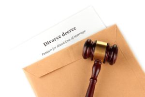 Mallet on top of divorce decree 